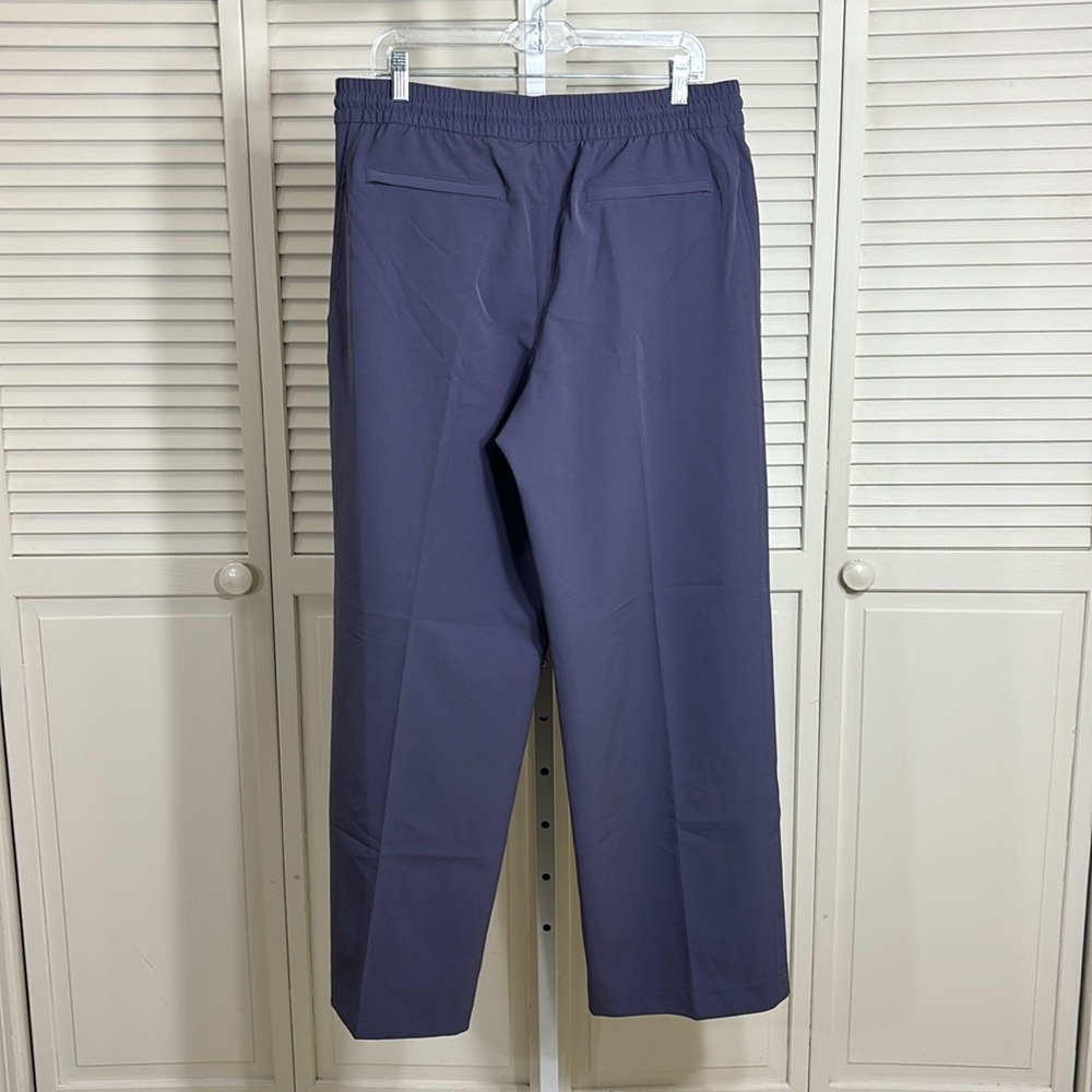 NWT Athleta Stride Pants Nightfall Purple Wide Leg Women's Large - Picture 10 of 14